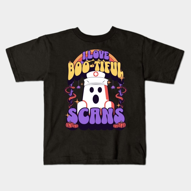 I love boo-tiful scans Kids T-Shirt by Emmi Fox Designs